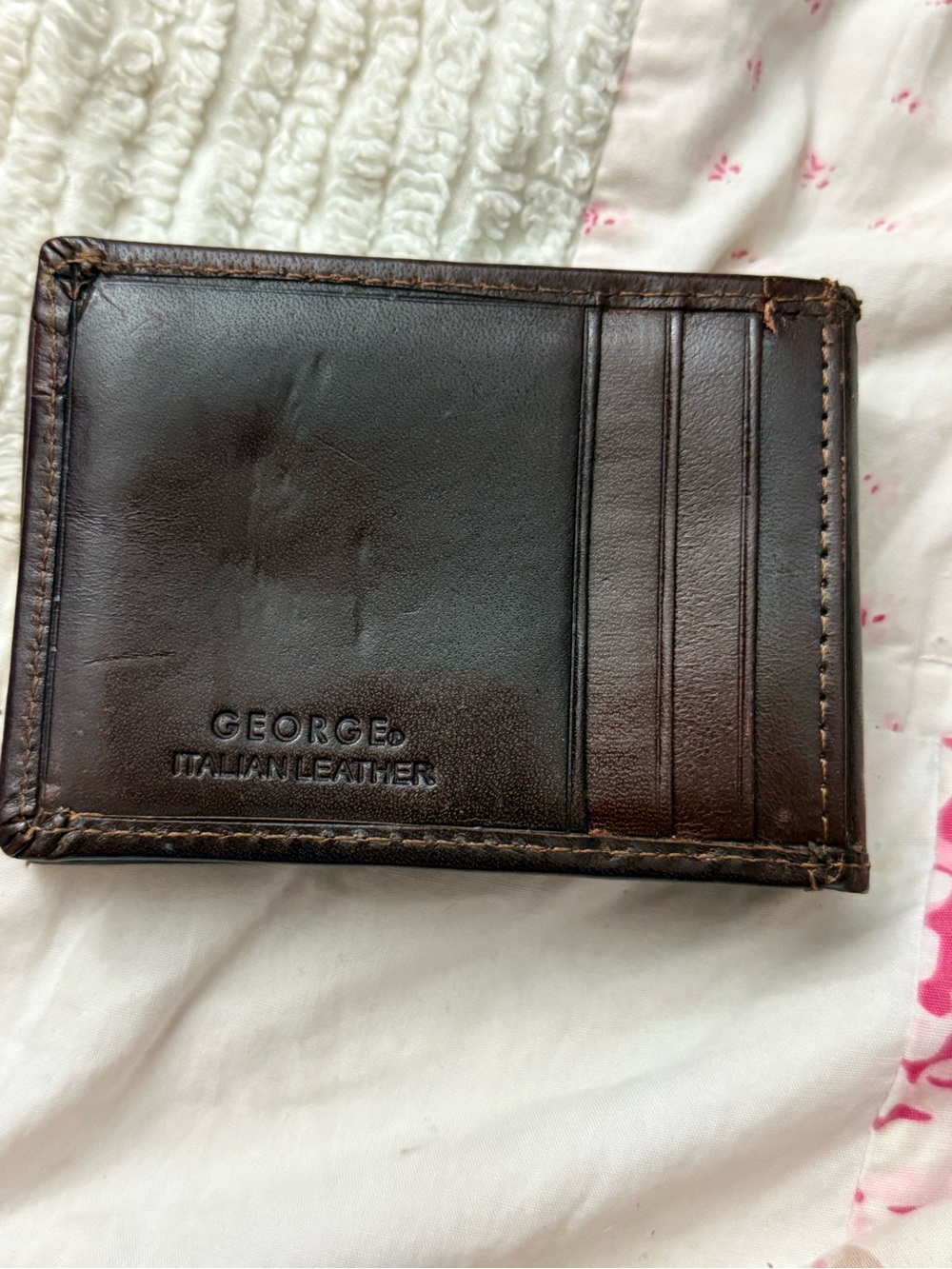 George Dark Brown Leather Men’s Card Holder